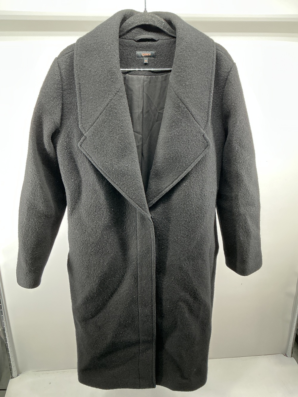 100% Merino Wool Shawl Collar Long Coat